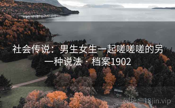 社会传说：男生女生一起嗟嗟嗟的另一种说法 · 档案1902